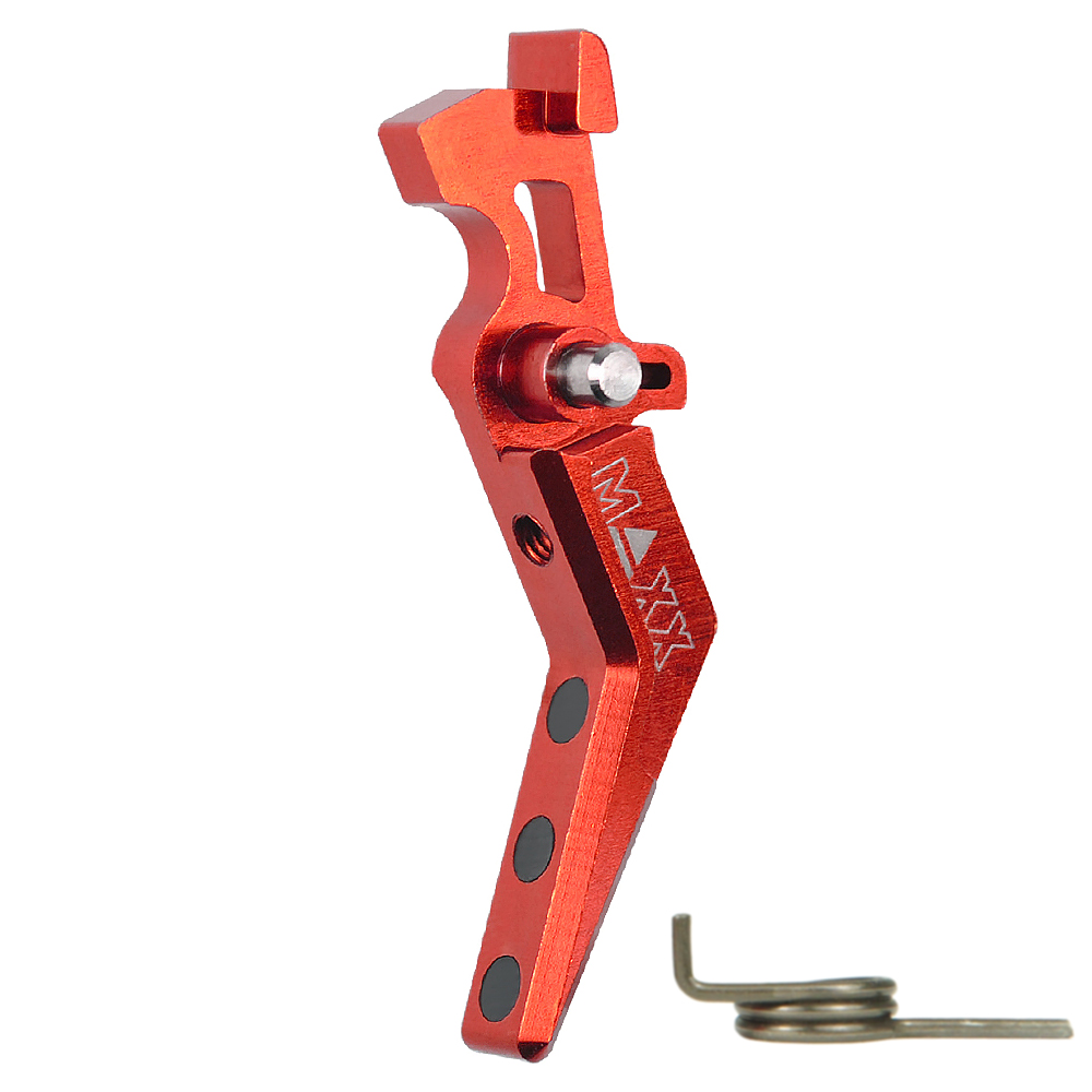 CNC Aluminum Advanced Trigger (Style A) (Red)
