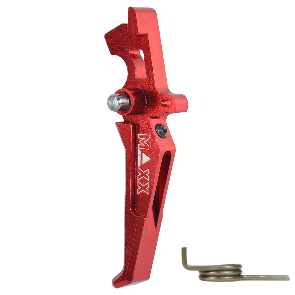 CNC Aluminum Advanced Trigger (Style E) (Red)