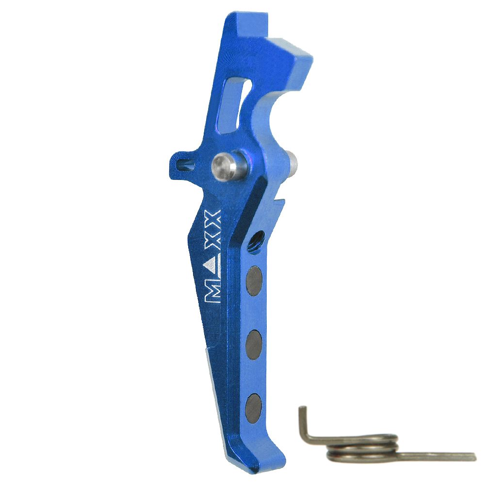 CNC Aluminum Advanced Trigger (Style E) (Blue)