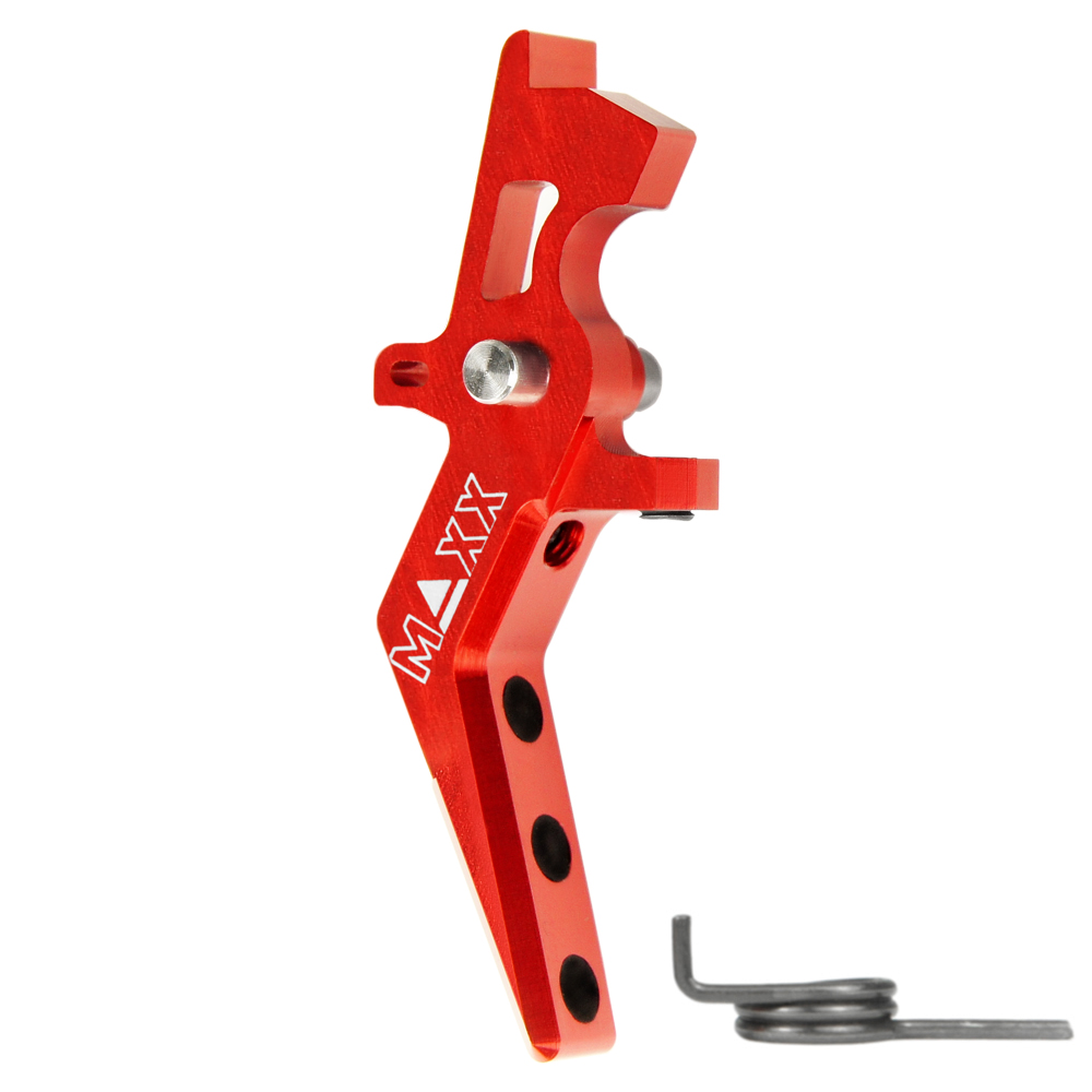 CNC Aluminum Advanced Speed Trigger (Style A) (Red)